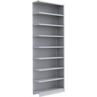 Metalware – Étagère enclenchable RK410, 9 tablettes, 36 x 24 x 100 (po), gris pâle-Système de tablettes ajustables offrant un espace de rangement solide, mais économique qui convient à vos besoins