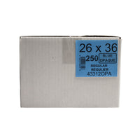 Eco II - Sac à Ordure - Régulier - 26 po x 36 po - Bleu Opaque - paquet de 250-26 po x 36 po