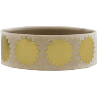 JAM Paper - Circle Label Wafer Seals avec bords dentelés - 3/4 po de diamètre - Or - Paquet de 100-Emballage anglais seulement