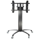 TygerClaw – Meuble mobile pour téléviseur de 32 à 55 po, 39,4 x 22,7 x 43,3 po, noir-Degré d’inclinaison de 0 à +40 degrés