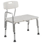Flash Furniture Banc De Transfert De Bain Et Douche Réglable série HERCULES-Blanc (DCHY3510LWH)-Éligible FSA