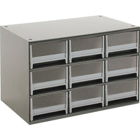 Armoires de petits casiers modulaires pour pièces, dimensions du tiroir 5 3/16 larg. x 10 9/16 prof. x 3 1/16 haut. (po)-Nombre de tiroirs : 9