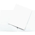 Porte-document à deux pochettes Hilroy, format lettre, blanc-Couverture en papier similicuir blanc. Couleur solide à l'extérieur et à l'intérieur.