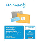 Avery - Étiquette laser pleine feuille, 8,5 po x 11 po, bte/100-Étiquettes laser PRES-a-ply, blanches