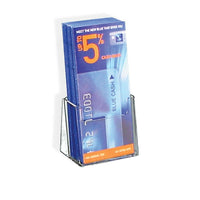 Azar Displays – Porte-brochures à trois volets pour comptoir, 25/paquet (252012)-La documentation mise en évidence permet d’afficher d’importants renseignements et aide à regrouper les papiers éparpillés, les dossiers, les cartes ou les brochures