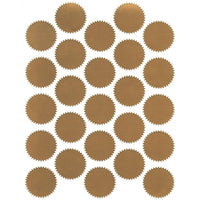 St. James™ – Sceaux imprimables, diam. 1 3/4 po (4,5 cm), or métallique, feuille/25, paq./8 feuilles (200 sceaux)-Sceaux