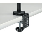 Fellowes - Bras-support double professionnel pour moniteur-S'incline vers le haut ou le bas de +/- 37 po et pivote à droite ou à gauche de 360 °  