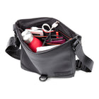 Bugatti - x EDITION22 Sac à bandouliere, Noir-Sac en cuir vegetalien caoutchoute resistant aux intemperies