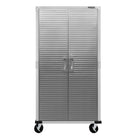 Seville Classics - Armoire de rangement roulante UltraHD - 36 po L x 18 po l x 72 po H - Granite-4 étagères au total (3 à hauteur réglable)