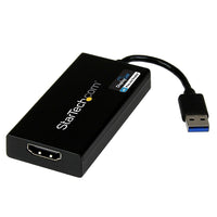 StarTech Carte graphique vidéo externe multi-écrans USB 3.0 vers HDMI 4K, certifiée DisplayLink, Ultra HD/4K-Visionnez le contenu vidéo 4K de votre ordinateur sur un téléviseur grâce à l’HDMI. L’adaptateur USB 3.0 vers HDMI 4K permet à votre système de restituer des images 4K même si ce dernier ne prend pas en charge l’Ultra HD