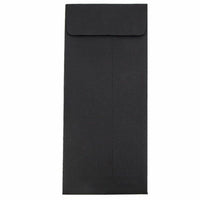 JAM Paper #14 Enveloppes d'affaires avec politique - 5" x 11,5" - Lin noir - Paquet de 50-Couleur : Lin Noir