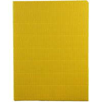 JAM Paper - Chemises cannelées ondulées, jaune, paq./12 (87499g)-Dimensions : 9 po x 12 po