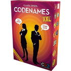 Czech Games Edition Codenames XXL jeu de cartes-16 cartes d'agent en deux couleurs, 1 carte d'agent double, 7 cartes de spectateur innocent, 1 carte assassin, 40 cartes clés, 1 Livre de règles, 1 support de carte, 1 minuteur et 200 cartes avec 400 noms de code.
