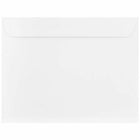 JAM Paper - Enveloppes Strathmore pour livret 10 x 13 - Vélin blanc brillant - Vrac - boîte de 500-Enveloppe tissée blanc brillant
