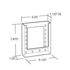Azar Displays – Porte-brochures modulaire, 9 x 6 po, 2/paquet (252332)-Se place sur le comptoir pour les documents imprimés