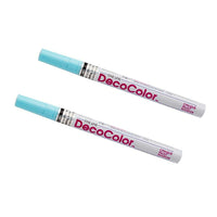 JAM Paper Marqueurs de Peinture Opaque à Traits Fins, Bleu claire, 2 / paquet (7665900a)-Couleur :  Bleu baby