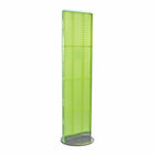 Azar Displays – Présentoir de plancher autoportant à panneau perforé, 16 x 60 po, vert (700250-GRE)-En panneau perforé