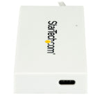 StarTech® Concentrateur USB-C à 4 ports, blanc (HB30C3A1CFBW)-Prêt-à-utiliser, et prend en charge le remplacement ou le branchement à chaud