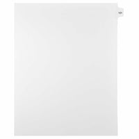 Mark Maker – Onglets séparateurs juridiques blancs, 1/15 onglets, format lettre, sans trous, numéro 121, 25/paquet-Onglets séparateurs blancs, 1/15 onglets