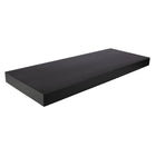 Kiera Grace - Tablette flottante Stockholm Aberg avec lumière à DEL - noir, 24 po, fini mat-Matériau: l'étagère murale flottante est faite de panneau de fibres de bois de densité moyenne durable de haute qualité qui assure la stabilité. Comptez sur l'étagère pour garder vos articles sains et saufs, avec une finition visuellement agréable
