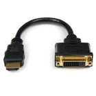 Adaptateur de câble vidéo HDMI à DVI-D de StarTech – HDMI mâle à DVI femelle, 8 po-Le format 8 pouces de la clé électronique réduit le risque de blocage des autres ports disponibles et soulage les connecteurs HDMI®/DVI