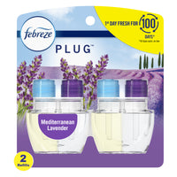 Febreze - Plug Recharge d'huile désodorisante - Parfum Lavender - Paquet de 2-Recharge
