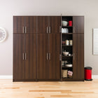 Prepac Ensemble de rangement D Élite de 96 po - 6 pièces, expresso-Capacité totale : 360 lb (163.6 kg)
