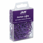 JAM PAPER - Colore norme 1" Trombones, Violet, 2 Paquets de 100-Quantite : 2/paquet (100 par boîte)