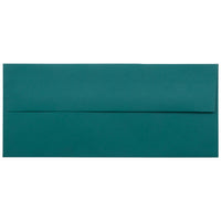 JAM Paper Enveloppes commerciales no 10, 4,125 x 9,5 po, bleu sarcelle foncé, 500/paquet (63924024h)-enveloppes commerciales no 10