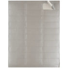 JAM Paper Étiquettes d'adresse postale - 2 5/8 po x 1 po - Feuille argentée mate - Paquet de 120-Étiquettes en feuille d'argent mat