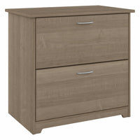 Bush Furniture - Classeur latéral à 2 tiroirs Cabot - Gris cendré-Le classeur latéral 32" L x 20" P x 30" H à 2 tiroirs accueille les documents de format lettre, légal, et A4.