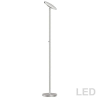 Torchère 30W, finition nickel satiné (701LEDF-SN)-1