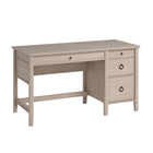 Sauder 54"W La Collection East Adara Bureau - Finition Cascade Oak-Grand tiroir/plateau avec glissières métalliques et butées de sécurité avec panneau rabattable pour clavier/souris