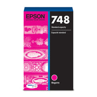 Epson - Cartouche d'encre DuraBrite Pro T748 - Capacité standard - Magenta-Qualité photo supérieure à celle des photos de labo