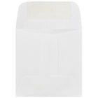 JAM Paper Enveloppes carrées miniatures, blanc, 2,37 x 2,37 po, 100/paquet-Dimensions : 2,4 haut. x 2,4 larg. x 0,1 prof. (po)