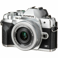 Olympus - OM-D E-M10 Mark IV avec kit d'objectifs M.Zuiko Digital ED 14-42mm F3.5-5.6 EZ - Corps argenté/objectif argenté-20.3 mégapixels