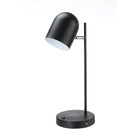 Union & Scale Essentials - Lampe de bureau à DEL, noire-Ampoule DEl de 5 W incluse