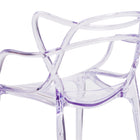 Chaise d’appoint transparente empilable série Nesting (FH-173-APC-GG)-Design artistique