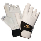 IMPACTO® 409-30 GRAND Paire Gant Antichocs, demi-doigts, coussinet gel dans la paume, l'index étendu avec coussinet-1