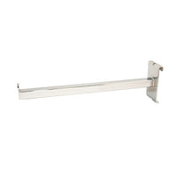 Can-Bramar - Bras droit pour mur à grille, 12 po, chrome, 10/paquet-Bras droit pour mur à grille