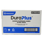 DuraPlus - Universal Jumbo 2 épaisseurs de papier hygiénique - 1000' - Blanc - Paquet de 12-Idéal pour les zones à fort trafic