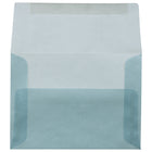 JAM Paper Enveloppes translucides A6, bleu océan, 250/paquet-Intérieur vierge où écrire un mot personnalisé