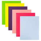 JAM PaperMD – Chemises de présentation scolaire à 2 pochettes plastifiées et lustrées, couleurs à la mode variées, 6/paquet-Chemises en papier cartonné aux couleurs mode lustrées