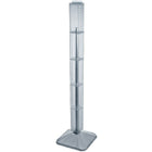 Azar Displays – Tour d’affichage standard à panneaux perforés emboîtables sur 4 côtés, 48 x 4 x 4 po, transparent (700225-CLR)-Pivote sur une base lestée