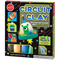 Klutz : Argile circuit-Inclus : 4 couleurs d'argile conductrice, 1 couleur d'argile isolante, 20 DEL, 50+ découpes papier pour décorer vos sculptures