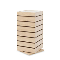 Can-Bramar – Présentoir tournant à lattes pour comptoir EC-CTSW1212M, érable, 12 x 12 x 25 po-Poids de l'emballage : 23 lb