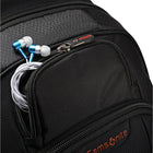 Samsonite – Grand sac à dos de 17 po Tectonic 2 66303-1070, noir/orange-La pochette pour tablette convient à la plupart des tablettes jusqu’à 10 po