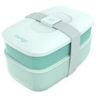 Bentgo - Boîte à lunch Classic - Aqua côtier-Stockage compact : le conteneur supérieur s'emboîte dans celui du bas pour un stockage compact et facile