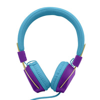 Limited Too - Écouteurs pliants Colourburst pour filles avec micro - bleu-1