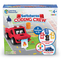 Learning Resources - Équipe de codage Switcheroo-Défis de sauvetage de codage préscolaire !: Les enfants dès l'âge de 4 ans construisent des compétences STEM et de codage sans écran lorsqu'ils résolvent ces défis de sauvetage de codage !